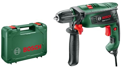 Bosch Home and Garden Bosch Schlagbohrmaschine EasyImpact 570 (Zusatzhandgriff, Tiefenanschlag, Koffer, 570 Watt)