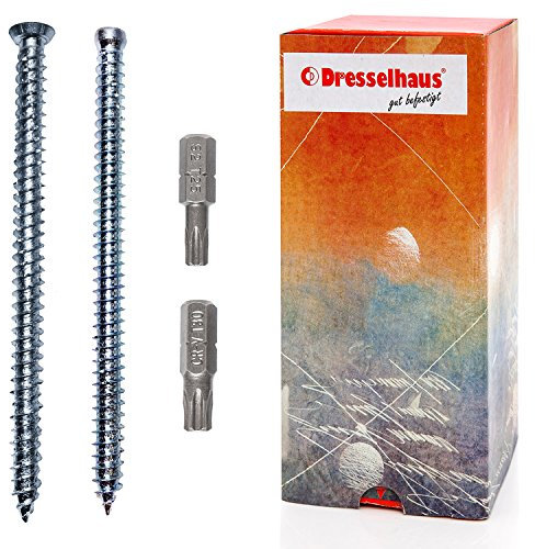 Fensterrahmenschraube, Senkkopf TX 30, 7,5 x 152 mm, verzinkt - 20 Stück