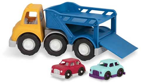 Battat - Camion trasportatore Giocattolo e 2 Auto Giocattolo - Gioco di finzione - 12 Mesi +