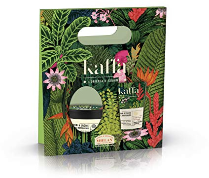Helan, Kaffa, Crema Mani e Rinforzante Unghie, Set con Crema Idratante Profumata Mani + Burro Detergente per Mani e Unghie, Ideale per Idee Regalo Donna - Cofanetto Regalo Donna, 90 ml - Made in Italy