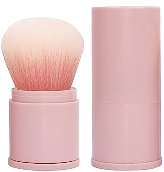 Soft Powder Face Makeup Brush - Cheeks Blusher Bronzer Kabuki Brush for Blush Foundation Pressed Powder (Pink)