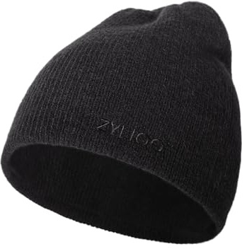 Zylioo S/M/L/XL/XXL Vändbar stickad mössa för stort huvud, vintermössa, vintermössa, varm stickad mufflad klocka