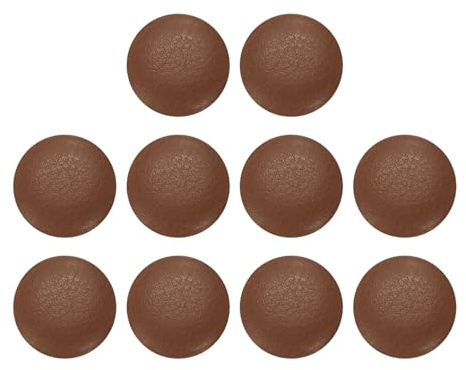 sourcing map 10 botones cubiertos de piel sintética de 12,5 mm (20 L) de diámetro, vástago de metal redondo, botones de costura de repuesto para decoración de ropa, accesorios de bricolaje, color