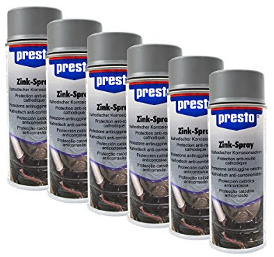 Presto 6X 308035 ZINKSPRAY Spray KALTVERZINKUNG KORROSIONSSCHUTZ EISENMETALL 400
