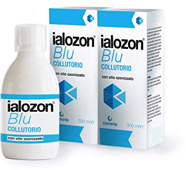 Gemavip Ialozon Blu Collutorio con olio d’oliva ozonizzato, acido ialuronico, aloe vera, vitamina e bicarbonato di sodio (2)