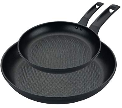 Prestige Non-stick stekpanna, set med 2 – 9 x tuffare induktionsstekpannor, set 21/29 cm, repbeständig, ugns- och diskmaskinssäker, 10 års garanti