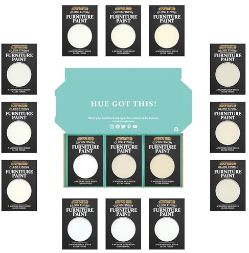 Rust-Oleum Furniture Paint in Gloss Finish – Elegant Whites Tester Box