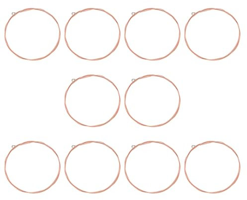 LT Easiyl 10 Stück D-4. Gitarrensaiten Gitarren D-Saite 90cm Akustikgitarrensaite Folk Gitarrensaite Resistent Gegen Rost Kupfersaite Gitarrensaiten Ersatz