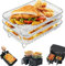 3 PCS Air Fryer Rack, Air Fryer Accessories for Ninja Double Stake XL/Dual AF400UK/AF451UK 9.5L, 3 Layers Air Fryer Rack with Clip, 304 Stainless Steel Grill Rack