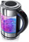 Arendo - Wasserkocher Glas mit Temperatureinstellung – 1,7l - einstellbare Temperaturen 40° - 100 °C – Temperaturanzeige Digital - Warmhaltefunktion – energiesparend – BPA-frei - RGB Beleuchtung