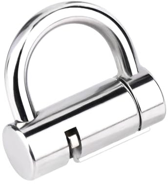 ZDJBFA Lucchetto per Castità con Piercing con Serratura, Diametro 3/4/5 Mm, Piccolo PA, Foro Passante, Dispositivo per Castità, Tipo D, Anello per Puntura, Giocattolo Sessuale Estremo,M