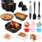 Cexovo Ninja Heißluftfritteuse Zubehör 17 Teiliges Airfryer Zubehör Heißluftfritteuse Zubehör für Philips Airfryer XL 6,2L XXL 7,2L, COSORI 5,5L, Cecotec 5,5L 6L, Ninja 5,2L BPA-Frei