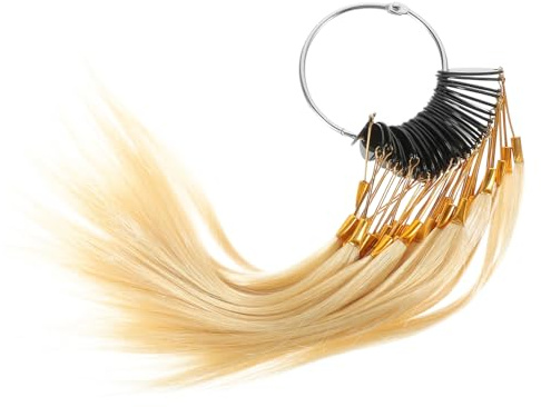 POPETPOP 30 pièces Nuancier Cheveux Naturels Échantillons de Couleur pour Salon Test Coloration Mèches Réalistes