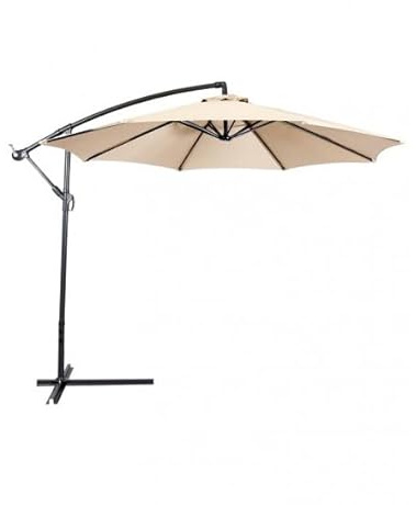 Yellowshop - Ombrellone Da Giardino Ø mt. 3X3 Decentrato In Acciaio Da Esterno Arredo Piscina, Gazebo, Terrazze, Bar, Hotel, Balconi