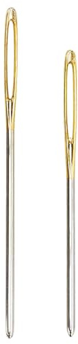 2 Pieces Large Eye Blunt Needles Wool Thick Hand Knitter for Yarn Sewing Darning