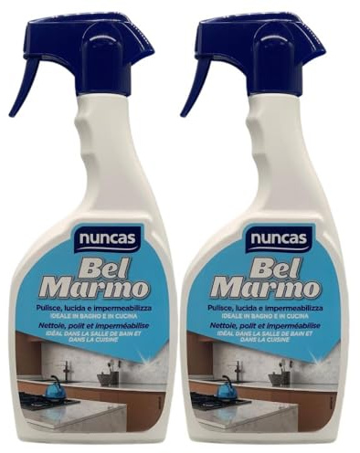 Bel Marmo, Pulisce, Lucida e Impermeabilizza, Ideale in Bagno e in Cucina, 500ml (2 Unità)