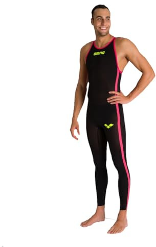 Arena Herren Pwskin R-Evo+ Ow Fbllcb Badeanzug, Black-Fluo Yellow, 1