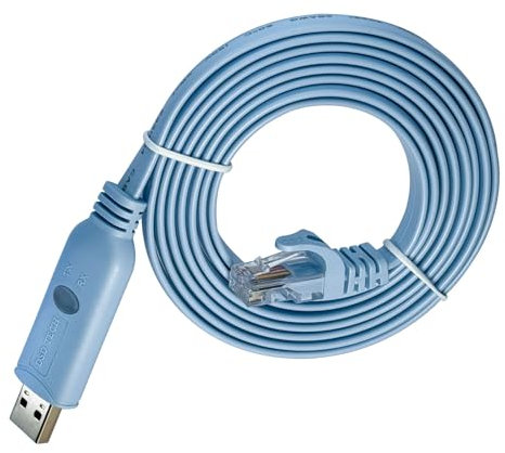 DSD TECH SH-RJ45A Cavo console da USB a RJ45 con chip FTDI per router/switch Cisco NETGEAR Supporto Windows Linux Mac OS