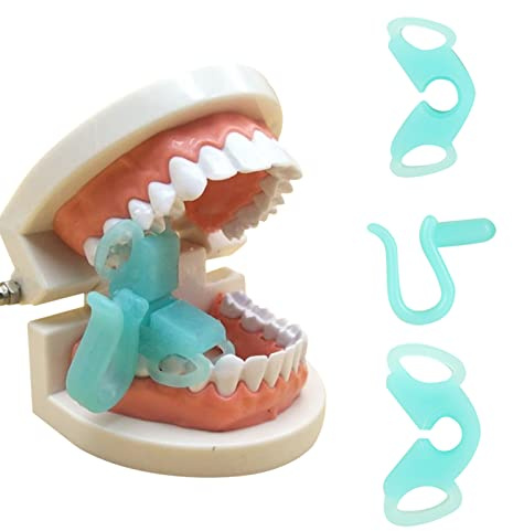 Bloque oclusal dental 3pcs Bloque oclusal de silicona suave Bloque oclusal de ortodoncia Abridor de boca Herramientas de cuidado oral Caja de retención Niños y niños Mordida adulta