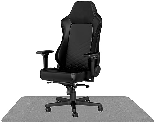 Arthome 90x140cm Alfombra Antideslizante para Sillas de Oficina, Protector de Suelos de Madera, Alfombra Pequeña para Suelos de Oficinas y Estudios（Gris）