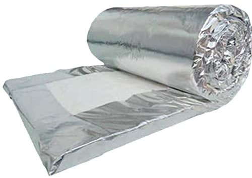 ZOENAE Feuille Auto-adhésive Isolation Coton Chaudière Isolation Aluminium Silicate Aiguille Isolation en Fibre De Céramique Couverture Réfractaire Anti-feu 61x100CM (Size : Thickness10mm)