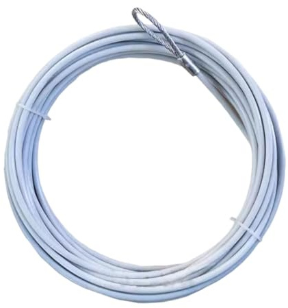 SZLIFE Cavo per Rete da Tennis, Filo d'Acciaio, Cavo Professionale Affidabile da 14,8 M, Antipioggia, Cavo di Ricambio in Acciaio per Rete da Tennis