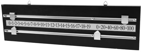 HONITANO Marcador de Billar Rectangular de Doble Pista para Pared con Tablero de Alta Densidad Adecuado para Salas de Juego y Competiciones Profesionales y Principiantes
