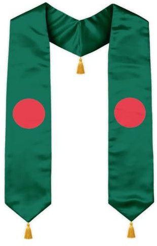 YYLXIA Graduation Stole Country Flag Grad Sash with Gold Tassels - 72 Inch V-Neck Satin Stoles for 2026 Graduate