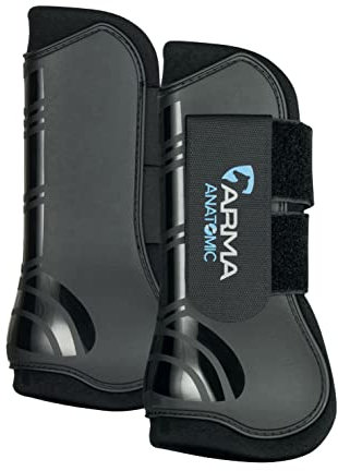 Shires Arma Tendon Boots - Black/Black Cob