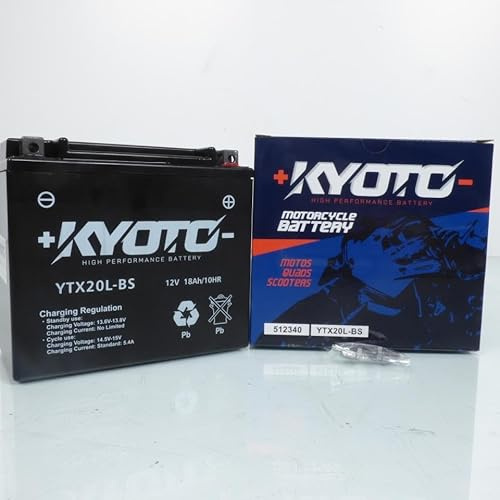 batterie sla kyoto für quad cf motorrad 520 cforce s 2016 bis 2019 ytx20l-bs sla / 12v 18ah neu