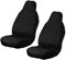 TSHAOUN 2 Pieces Waterproof Nylon Car Seat Cover Protector Heavy Duty Auto Seat Cover Front Universal Black Seat Covers Suitable For Most Cars Breathable And Anti-Sweat (2 Pieces)