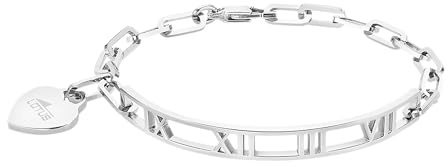 LOTUS STYLE Pulsera Acero Inoxidable Mujer LS2270-2/1 - Sofisticado Brazalete con Pulido y Acabado Refinado - Special Prices 19,9 cm - Regalo de Cumpleaños - Aniversario - Ocasiones Especiales