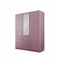 Generisch Schrank Bali 2 D3 Kleiderschrank mit Tür/Spiegel/Regal/Kleiderstange (Lila)