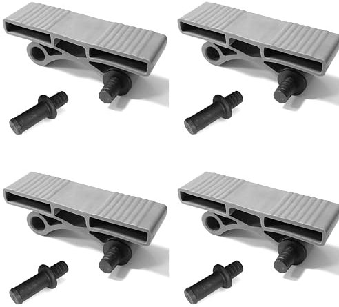 cyclingcolors 4x Soportes Doble de Láminas 38mm + 8x inserto de plástico pernos fijación 11mm para Somieres de Madera Listones de Cama Suspensión Flexibles Tapas