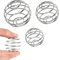 3 Stück Edelstahl Protein Shaker, Metall Shaker Ball, Frühling Kugeltyp Blender, Shaker Proteinshake Shaker Kugel, Metall Flaschenmischer, Sport und Fitness für Protein Gemischte Getränke (3 Größen)