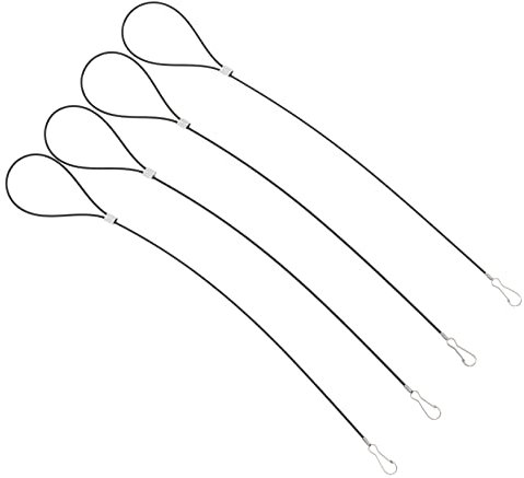 LOORGVEL 4pièces Loquet De Portail Avec Câble De Tirage Système De Fermeture Pour Portes Et Accessoire De Sécurisation Pour Jardins Et Clôtures