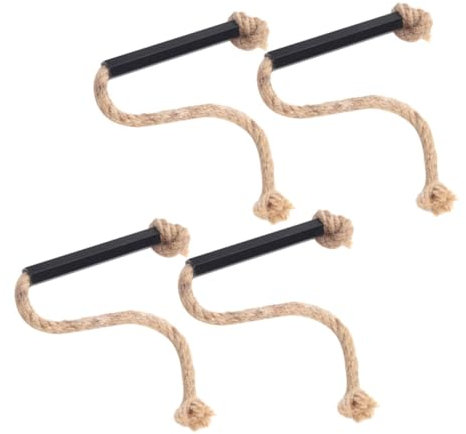 Toyvian 4pièces Cordes Allume-feu pour Extérieur Lot pour Camping Facilitent La Projection Étincelles Et Allumage Rapide du Feu