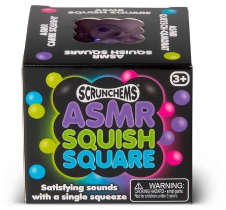 ASMR Cubo sensoriale da 6 cm: ASMR = Autonomous Sensory Meridian Response, le perline colorate dal design a cubo creano un piacevole crepito quando si preme