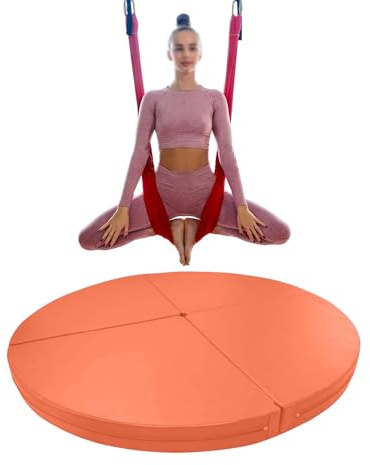 Pole Dance-matta, extra stor luft-yogaring och pole dance-matta - vattentät säkerhetskudde för vuxna, gym och hemmabruk, golvmatta