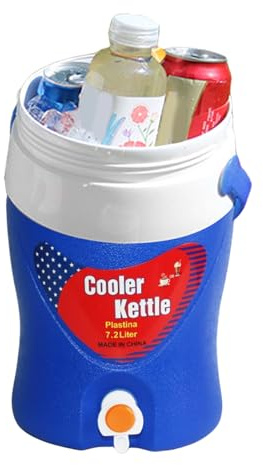 Dispenser di acqua più fresco sportivo, distributore di acqua isolata, distributore di bevande calde e fredde con picco, caraffa di raffreddamento per il campeggio, bere con manico per il
