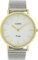 Oozoo Vintage Armbanduhr mit Edelstahl Milanaise Metallband 40 MM Goldfarben/Perlmutt C20119