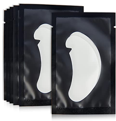 Lunamoon Augenpads für Wimpernverlängerung Wimpernpads V-wimpern augenpads Wimpernlifting Wimpern Färben Wimpern Augen Patches Wimpernverlängerung Pad 50 Paare (Black)