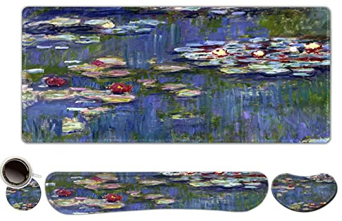 ToLuLu Extended Gaming Mouse Pad, Ergonomic Keyboard Mouse Wrist Rest Set