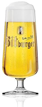 bit burger Stemmed Chalice Beer Glass | 50cl - Pint - 0,5l | Official Merchandise | Perfect for Your Home bar or Mancave | 1 Glass
