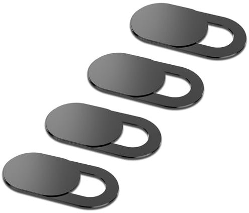 LEEQBCR Copertura dell'obiettivo in Metallo 4pcs,Copertura Protettiva Sottile del cursore del Metallo,Copertura della Privacy della Webcam,Manicotto della Webcam per Il Computer Portatile,Smartphone