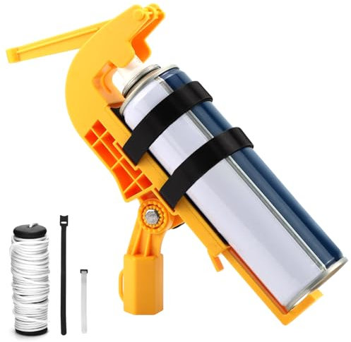 QWORK® Adattatore Asta di Prolunga per Bomboletta Spray, Prolunga Regolabile per Bomboletta Spray, per Prodotti Spray e Aerosol per Vespe