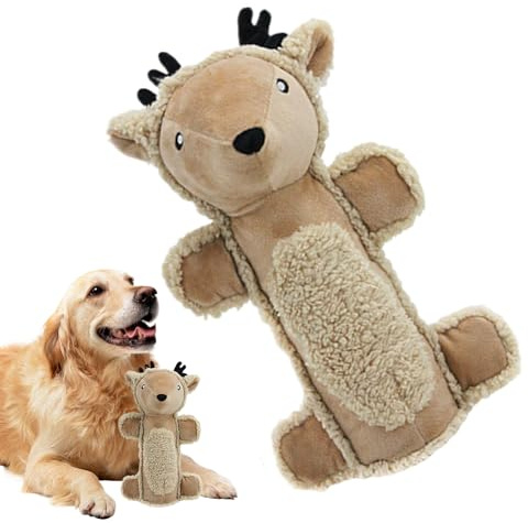 Juguetes Para Perros Con Chirrido - Peluche Con Chirriador Para Mascotas Para Perros | Muñecos De Ciervo Y Oso Juguetes Para Morder Con Sonido Para Perros Pequeños Medianos Grandes Y Masticado