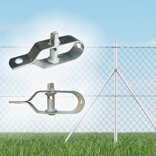 Italfence - Tendifili in acciaio zincato per recinzione, robusti e anti-ruggine [25 pezzi]