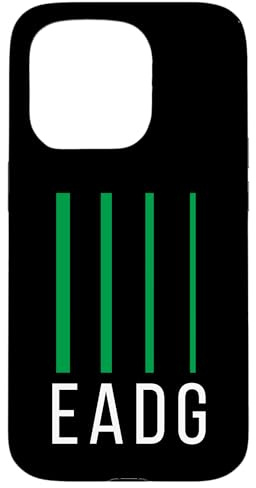 Guitare Basse Basse EADG 4 Cordes Coque pour iPhone 15 Pro