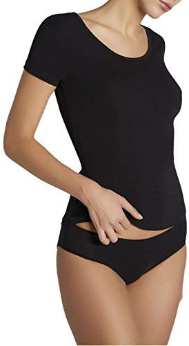 YSABEL MORA - Camiseta Interior Térmica Manga Corta, Adaptable a Cualquier Cuerpo, Diseño Mediterráneo, Sostenible, Fabricada en Valencia, Ideal para Climas Fríos, Confort Diario.